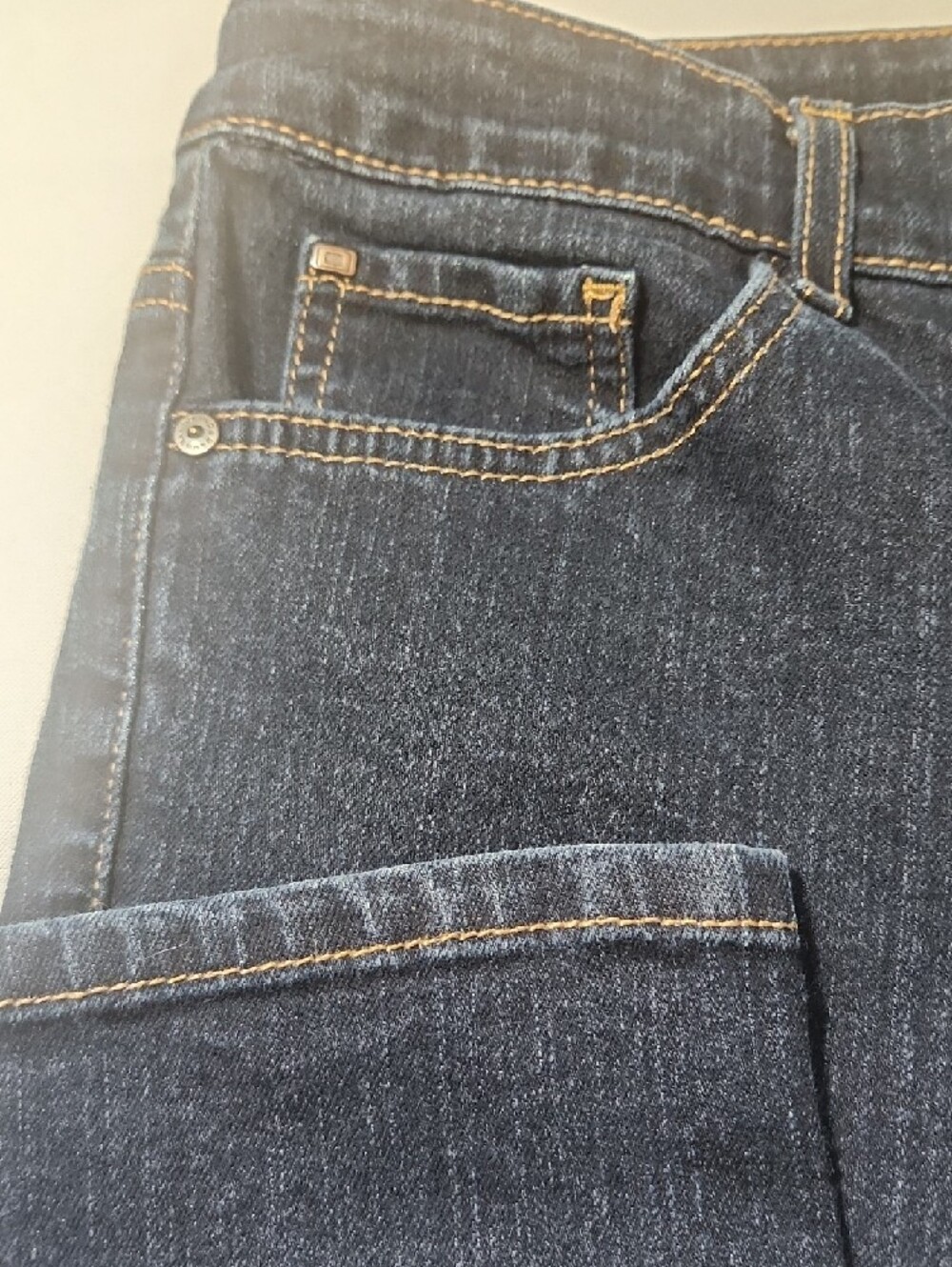 Bandolino Women Straight Leg Jeans - Dark Blue - Picture 4 of 10